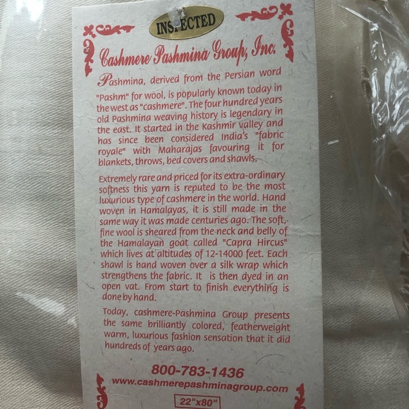 Cashmere Pashmina - Picture 4 of 5